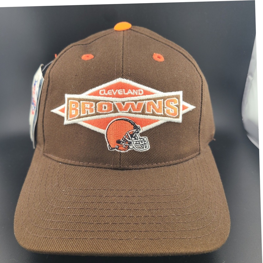 Vintage 90s Logo 7 Cleveland Browns NFL Strapback Hat Football Sportswear Retro